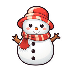 cute snowman design png
