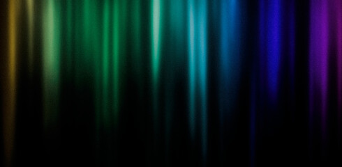 Dark background in rainbow colors. Yellow green turquoise blue pink purple blurred grainy background for website banner. Desktop design. A large, wide template, pattern. Color gradient, ombre, blur