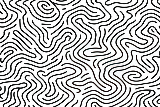 abstract maze pattern with squiggly lines wallpaper background banner