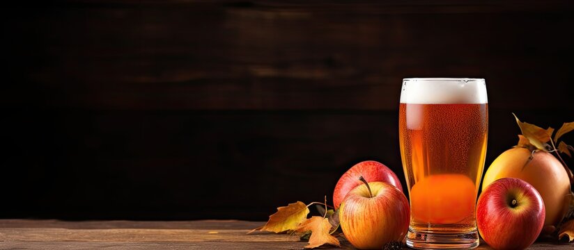 Apple cider in a pint