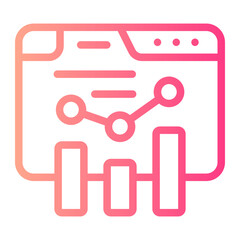 web traffic gradient icon