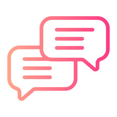 conversation gradient icon