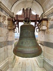 Fototapeta premium Bell in tower of Pisa, Italy stock photo