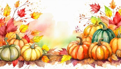Naklejka na ściany i meble a Thanksgiving and fall background