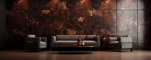a luxurious wall texture with intricate patterns and rich colors, creating a visually striking and high-quality surface.