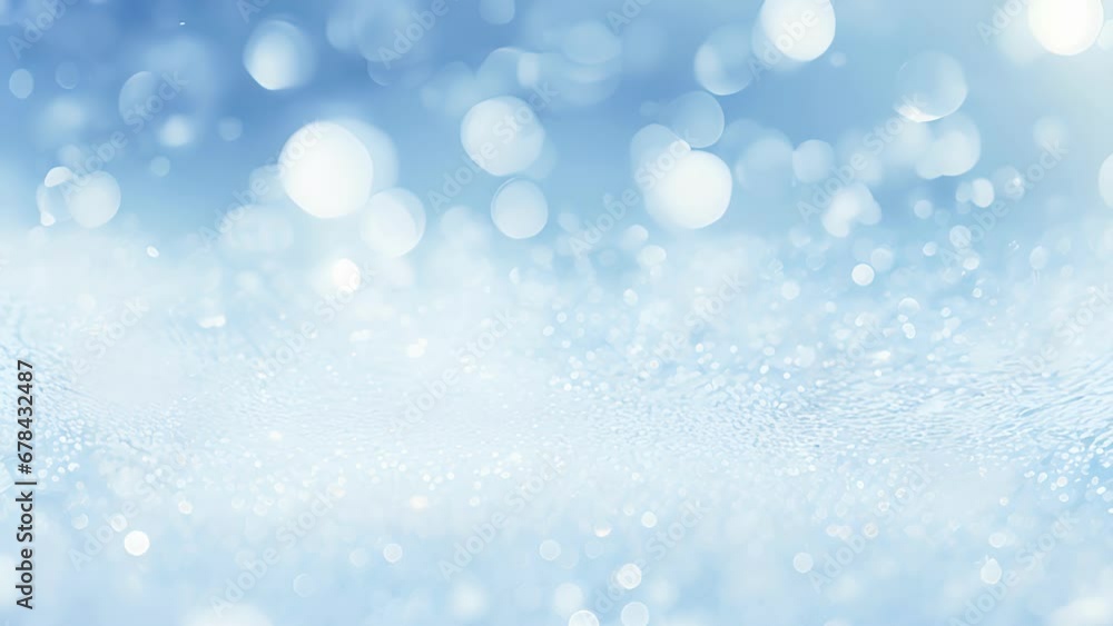 Poster an abstract background inspired by a winter wonderland, showcasing a delicate interplay of light and