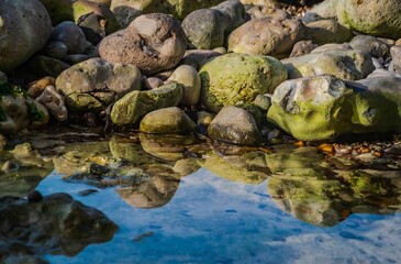 stones in water