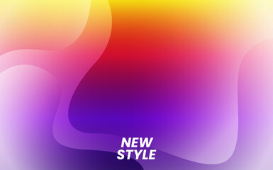 abstract colorfull gradient liquid background design
