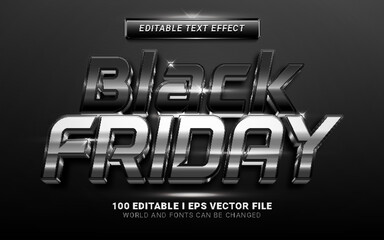 luxury black friday sale text effect