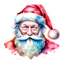 Święty Mikołaj ilustracja - obrazy, fototapety, plakaty