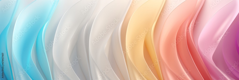 Poster pastel winter landscape with abstract lines and serene patterns for creative projects