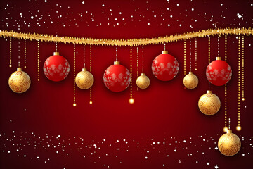 Fototapeta na wymiar Red christmas present on simple new year background