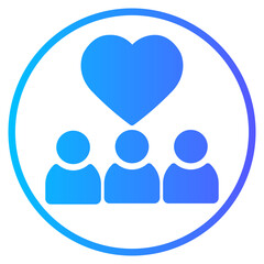 Solidarity gradient icon