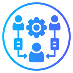 stakeholder gradient icon