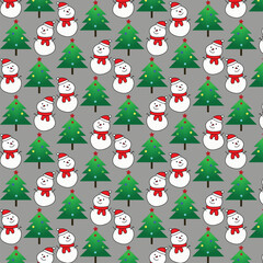 seamless pattern with santa claus