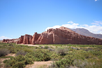 6th, january, 2022; Salta, Argentina. View of the Castles of Cafayate, one of the most impressive...