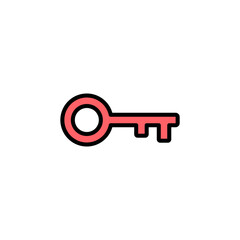 Key icon set illustration. Key sign and symbol.