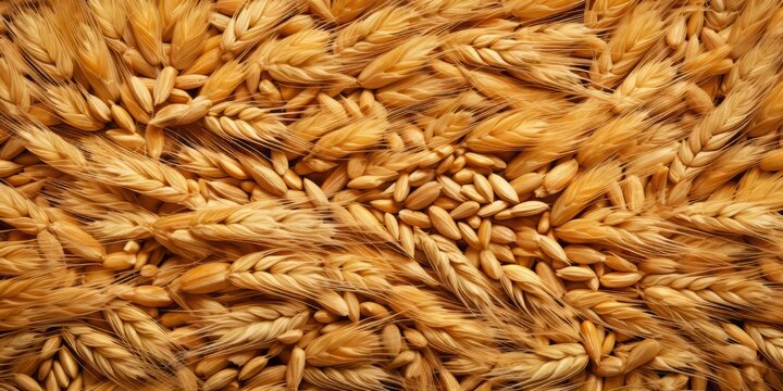 A Chef's Vision. Top-View Cereal and Wheat Art