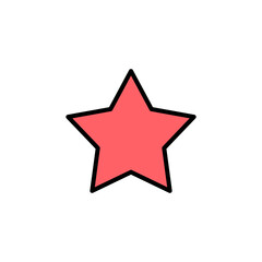 Star Icon set illustration. rating sign and symbol. favourite star icon