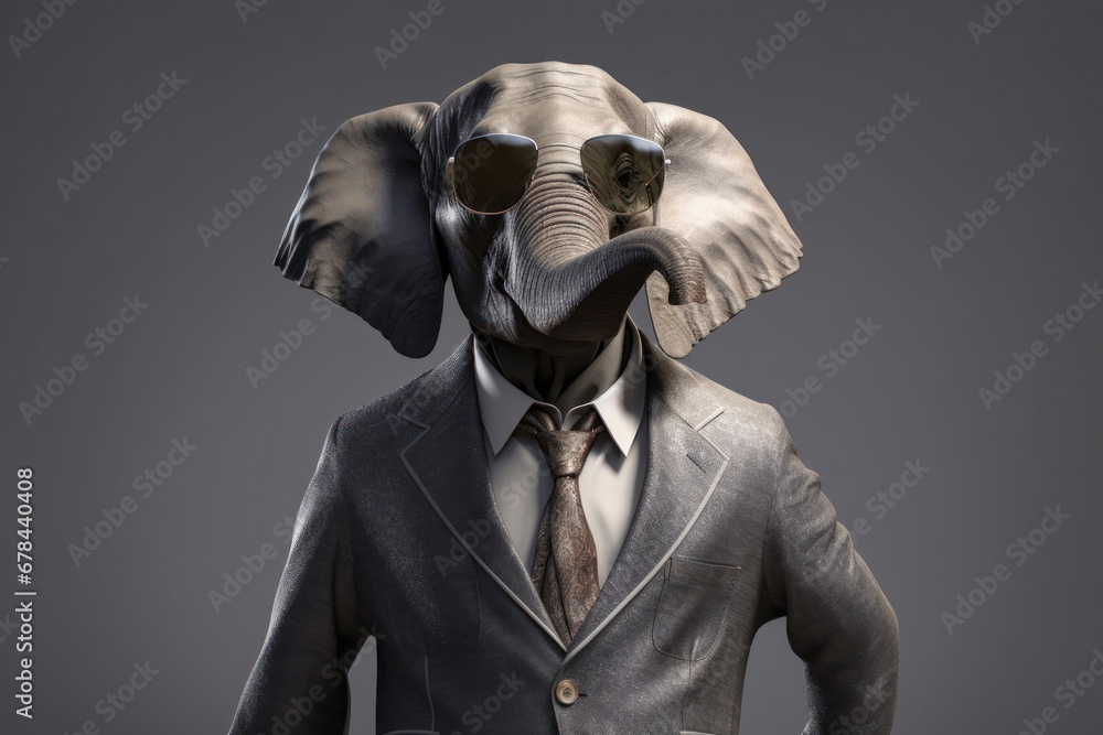 Poster dapper statue with a unique sense of style generative ai