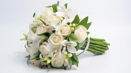 Obraz na płótnie Canvas A bridal flower prepared as a bouquet.