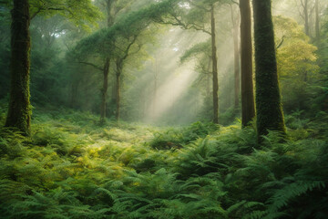 Obraz premium A forest teeming with life, a reminder of the beauty and importance of ecology