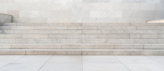 Marble stairs and granite outdoor flooring - obrazy, fototapety, plakaty