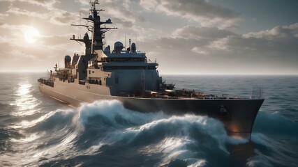 Ship Ocean Background Very Cool