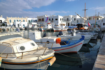 Fototapeta premium Paros, Old Fishing Harbor, Greece