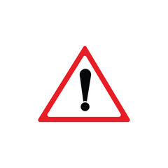 exclamation icon vector design style template