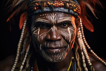 Africa tradition tribal native face person ethnicity primitive tribe portrait village culture indonesia