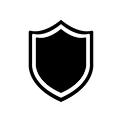 Shield, guard icon vector, filled flat sign, trendy style illustration on white background..eps