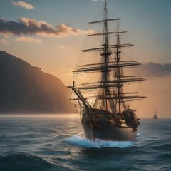 Obraz premium Ship Background Very Cool