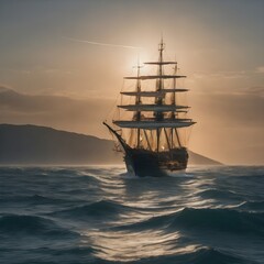 Obraz premium Ship Background Very Cool