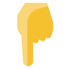 Finger pointing down