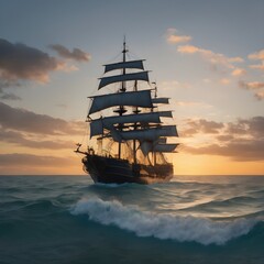 Fototapeta premium Ship Background Very Cool