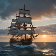 Fototapeta premium Ship Background Very Cool