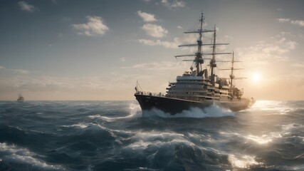 Obraz premium Ship Background Very Cool