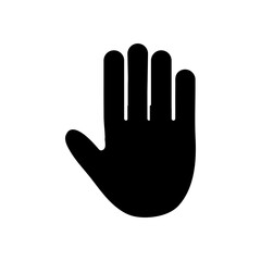 Obraz premium Palm, Hand icon vector, filled flat sign, trendy style illustration on white background..eps