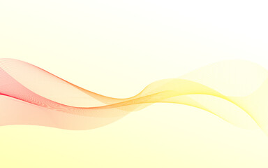オレンジ色の曲線の抽象的な背景イメージ