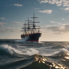 Obraz premium Battle Ship Background Very Cool