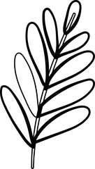 leaf plant outline icon
