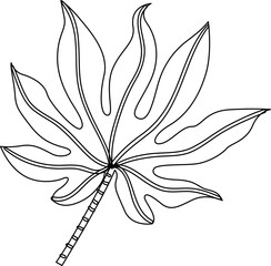 floral silhouette leaf flower