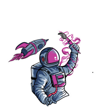 Astronaut illustration 