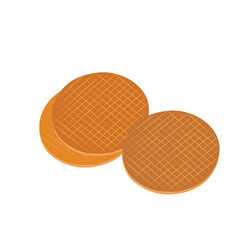 Dutch waffle called a stroopwafel.