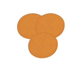 Dutch waffle called a stroopwafel.