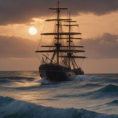 Obraz premium Ship Background Very Cool