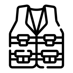 life vest Line Icon