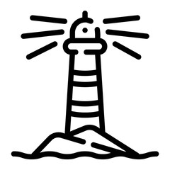 lighthouse Line Icon