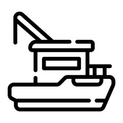 boat Line Icon
